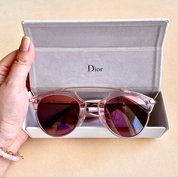 Dior SO REAL Pink Brow Bar Aviator Sunglasses - Picture 11 of 12